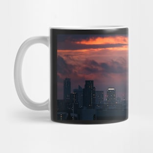 Cityscape after sunset Mug